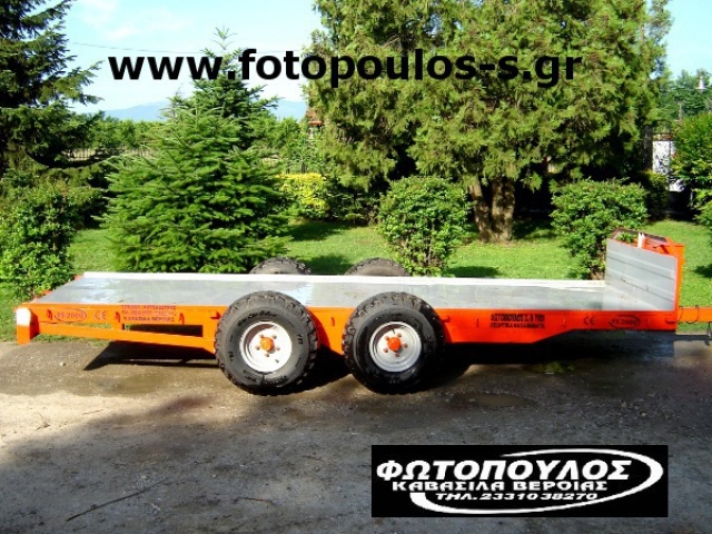 Πλατφόρμα, καρότσα χαμηλή με 2 άξονες 5t.